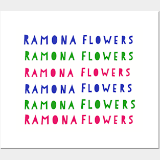 Ramona Flowers font Posters and Art